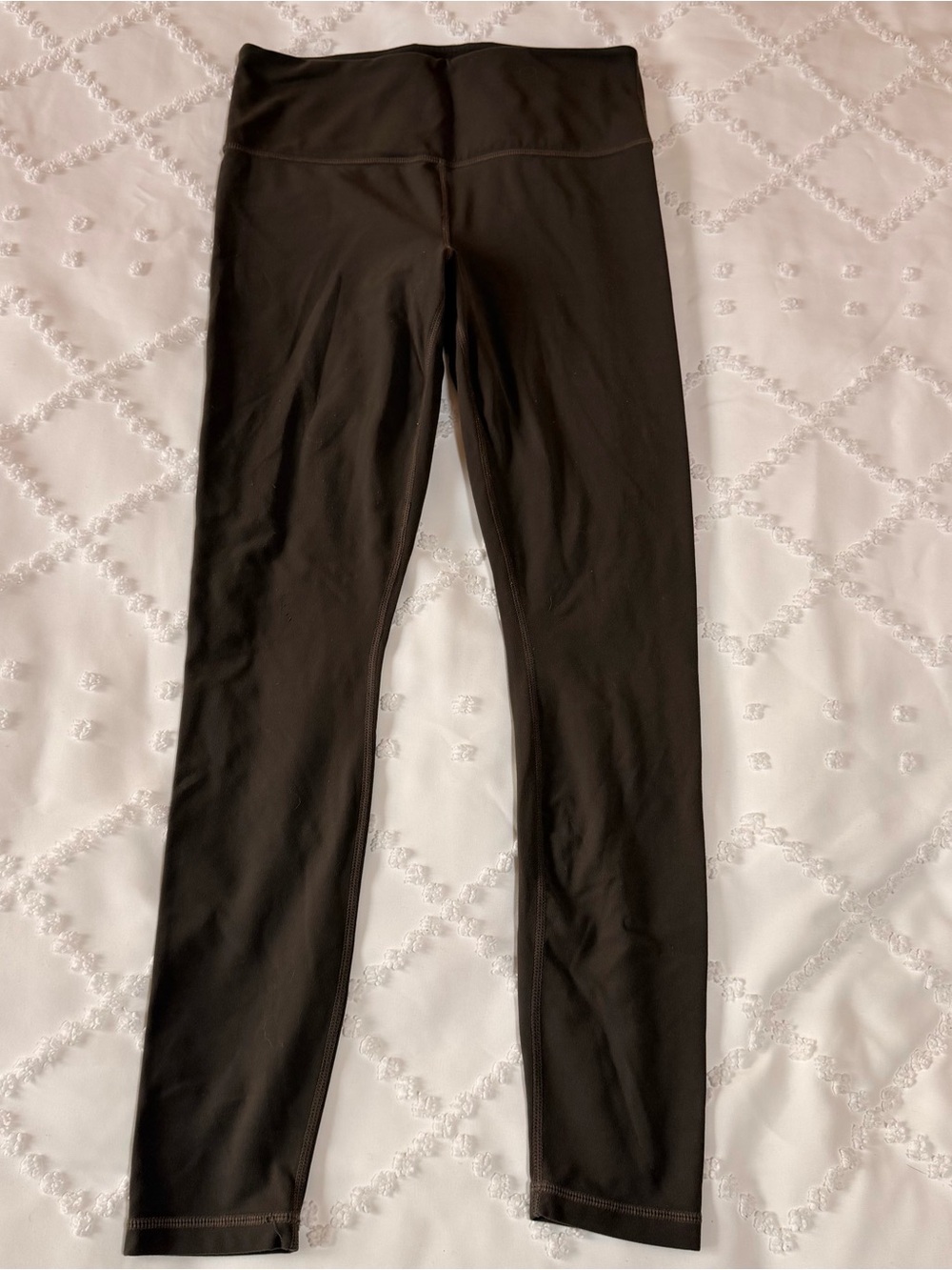 Athleta Elation Women’s Small High Rise 7/8 Tight Leggings Olive Green Soft Yoga